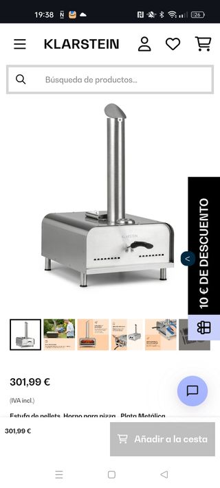 Forno a pellet per pizza Klarstein