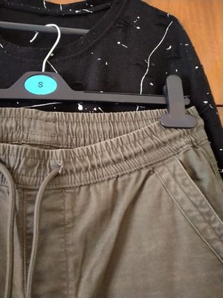 Bermudas de cargo+camiseta de hombre 