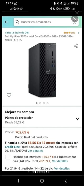 Oferta! Dell Optiplex 3070 + Monitor Philips+ tecl