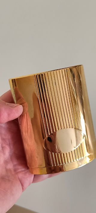 Portalápices vintage dorado