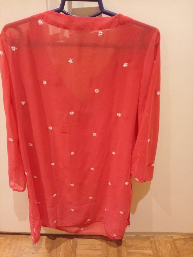 Blusón color coral Cruisewear Company M