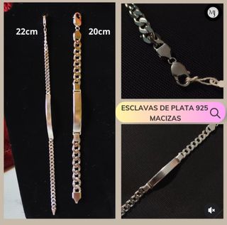 Esclava de plata maciza sin estrenar.