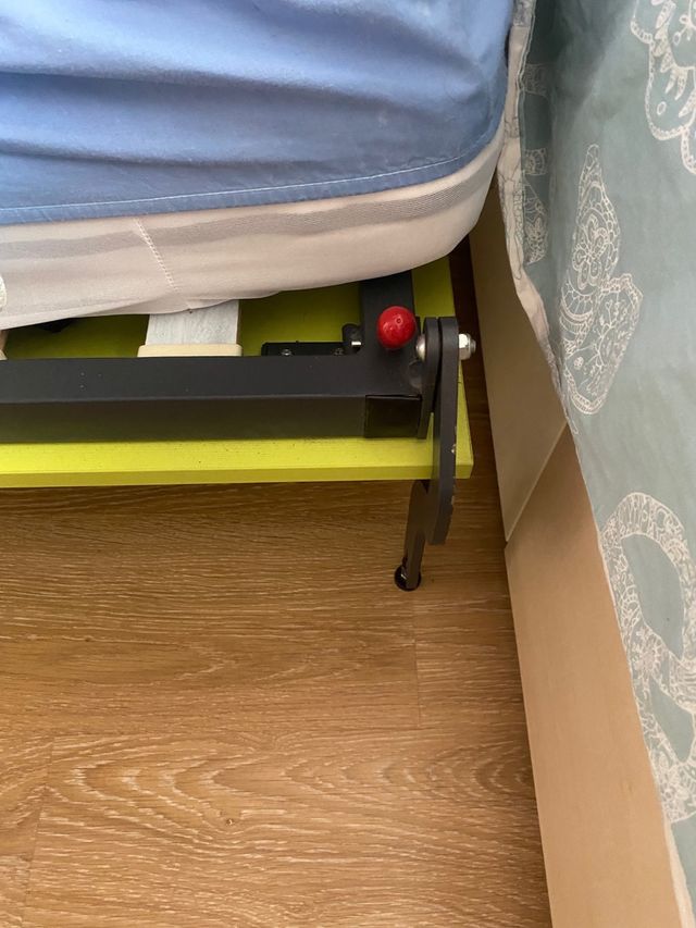 Litera abatible Mobel6000 90x190/200- Rosa y Verde