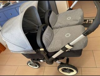 Bugaboo Donkey Gemelar Gris