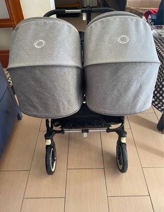 Bugaboo Donkey Gemelar Gris