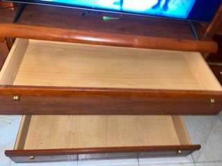 Armario salón madera - 5 piezas mas estantes