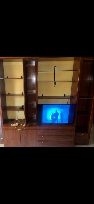 Armario salón madera - 3piezas mas estantes