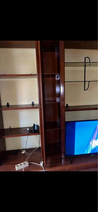 Armario salón madera - 3piezas mas estantes
