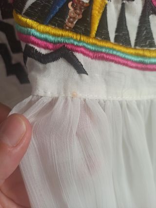 Vestido blanco étnico