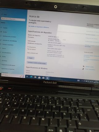Portátil Packard Bell