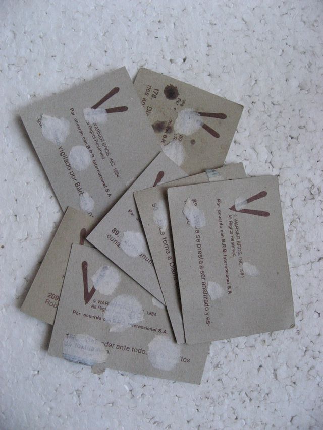 Cromos sueltos álbum V de Maga (años 80)