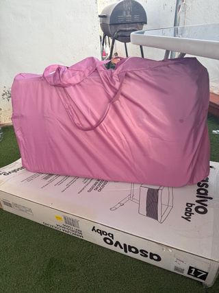 Cuna colecho Asalvo Baby rosa.