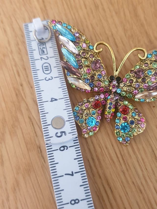 Spilla Farfalla Zara Cristalli