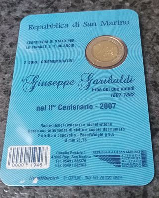 Moneda 2€ San Marino 2007 Garibaldi