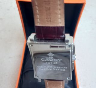 Reloj Cauny marrón y plata