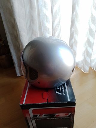 Casco moto Jet + guantes
