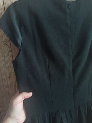Vestido Minueto Negro Dorado - Talla M
