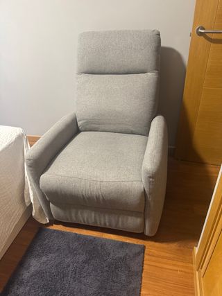 Sofá Relax Reclinable Eléctrico Gris