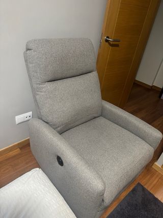 Sofá Relax Reclinable Eléctrico Gris