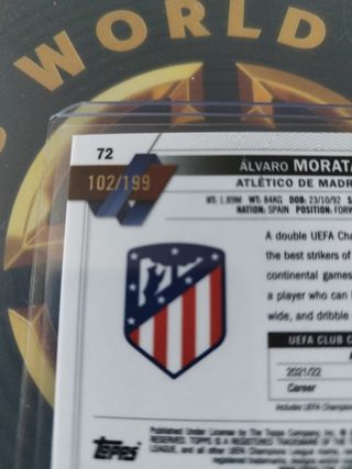 Cromo Morata Topps Chrome UCL 102/199