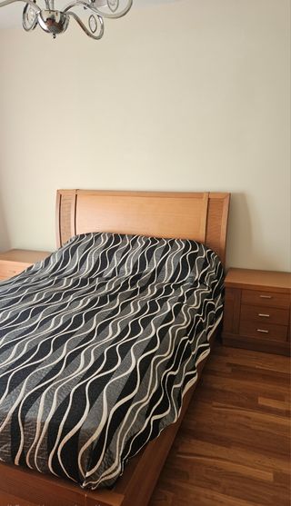 Dormitorio matrimonio nogal 150x200