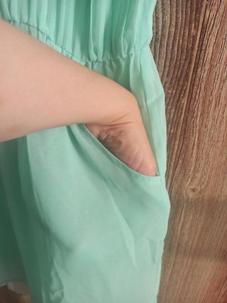 Vestido SuiteBlanco verde mint L