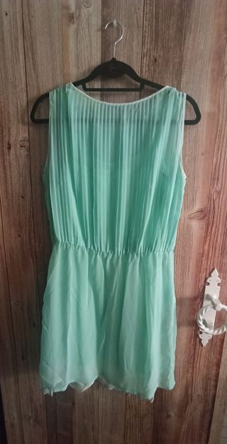 Vestido SuiteBlanco verde mint L