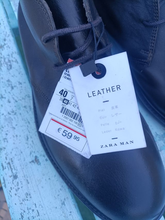 Botines Zara Piel - Talla 40