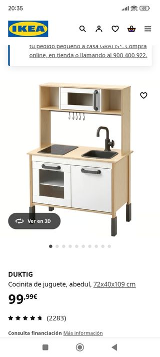 Cocinita DUKTIG Ikea - Juguete