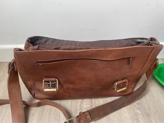 Bolso bandolera Mensajero piel marrón- rojizo