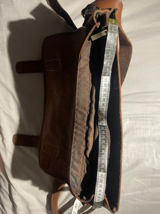 Bolso bandolera Mensajero piel marrón- rojizo