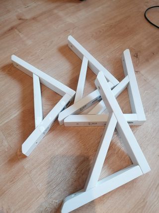 4 Soportes pared Ikea blancos