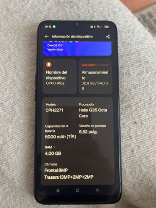 Oppo A16s 64GB - Smartphone nero