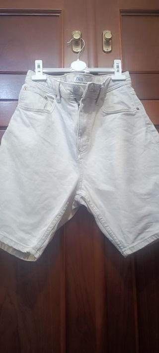 Bermudas Zara beige talla M