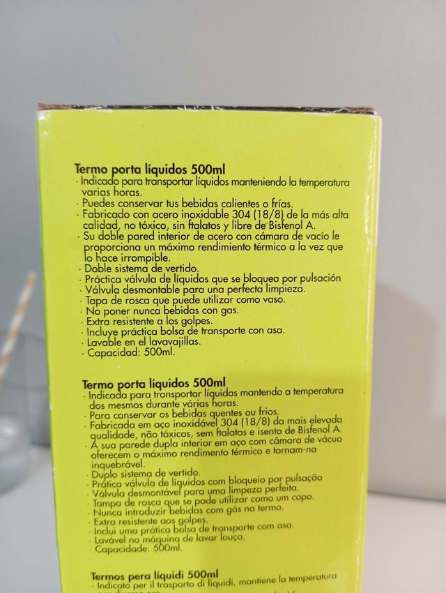 Termo Bebedué Termaline 500m, acero inoxidable