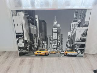 Cuadro Ikea NYC - Blanco y Amarillo