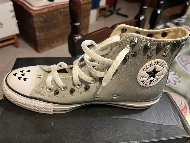 Converse All Star Glitter - Grigio Argento