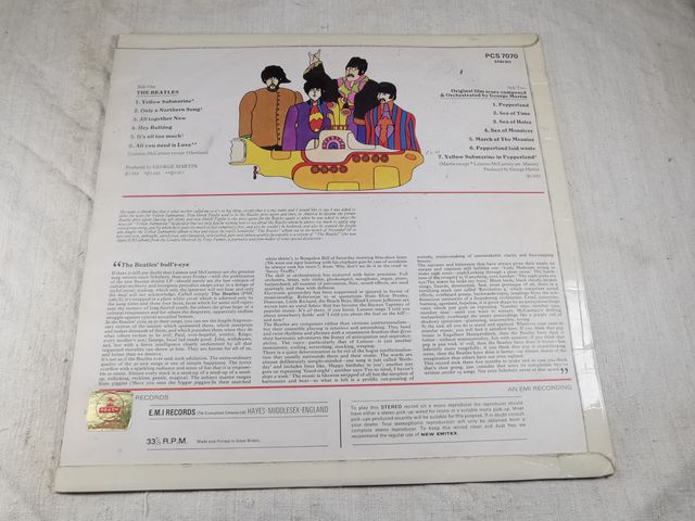 LP Beatles - Yellow Submarine (Odeon)