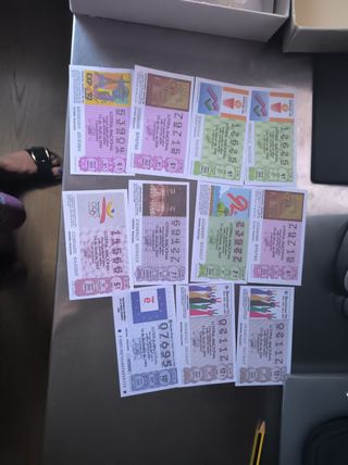 Lotería Nacional: 18 billetes años 80 y 90