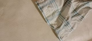 Rip Curl Camisa M blanca con cuadros d lineas azul