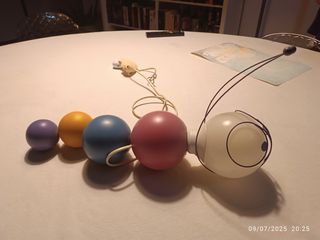 Lampada bruco colorata vintage