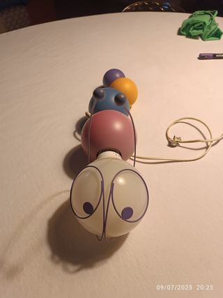 Lampada bruco colorata vintage