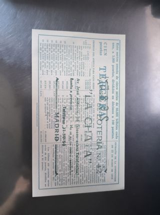 Lotería Nacional: billetes antiguos años 55 y 60