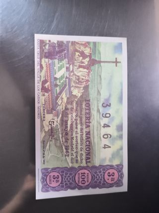 Lotería Nacional: billetes antiguos años 55 y 60