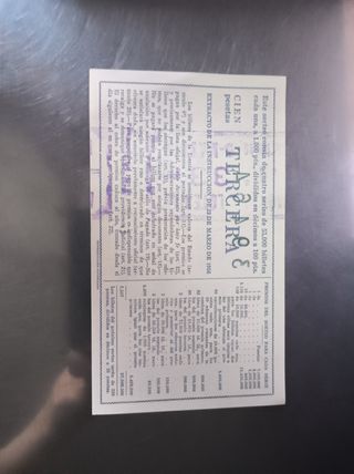 Lotería Nacional: billetes antiguos años 55 y 60