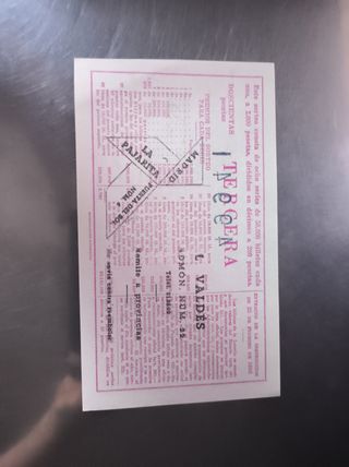 Lotería Nacional: billetes antiguos años 55 y 60