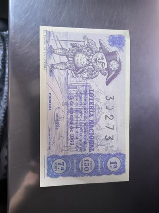 Lotería Nacional: billetes antiguos años 55 y 60