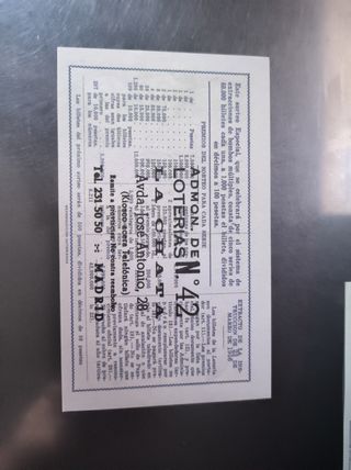 Lotería Nacional: Billetes antiguos