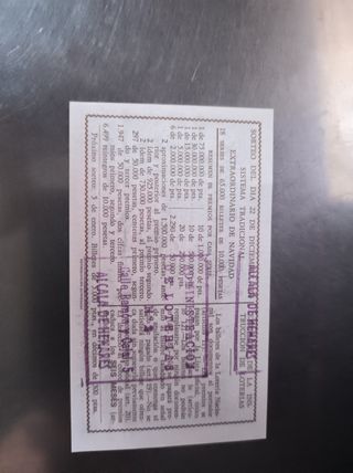 Lotería Nacional: Billetes antiguos