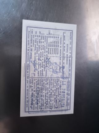 Lotería Nacional: Billetes antiguos